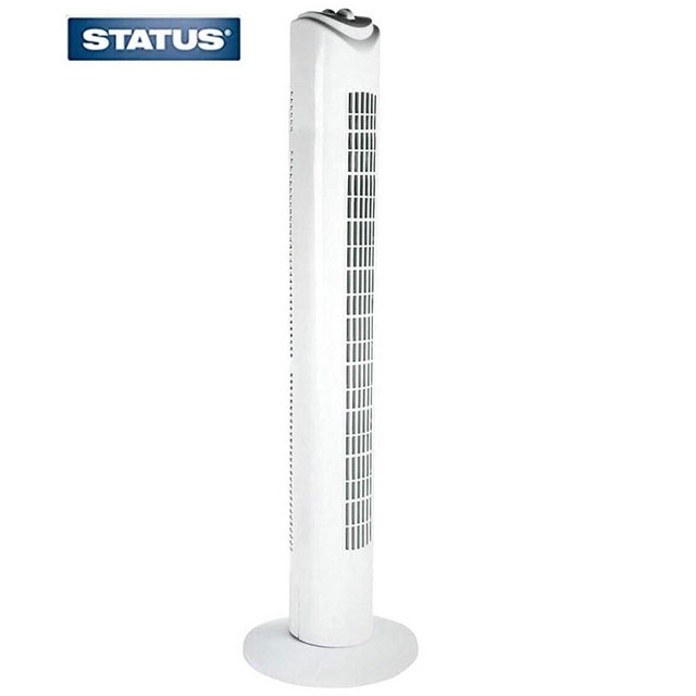 Status Oscillating Tower Fan White 32inch