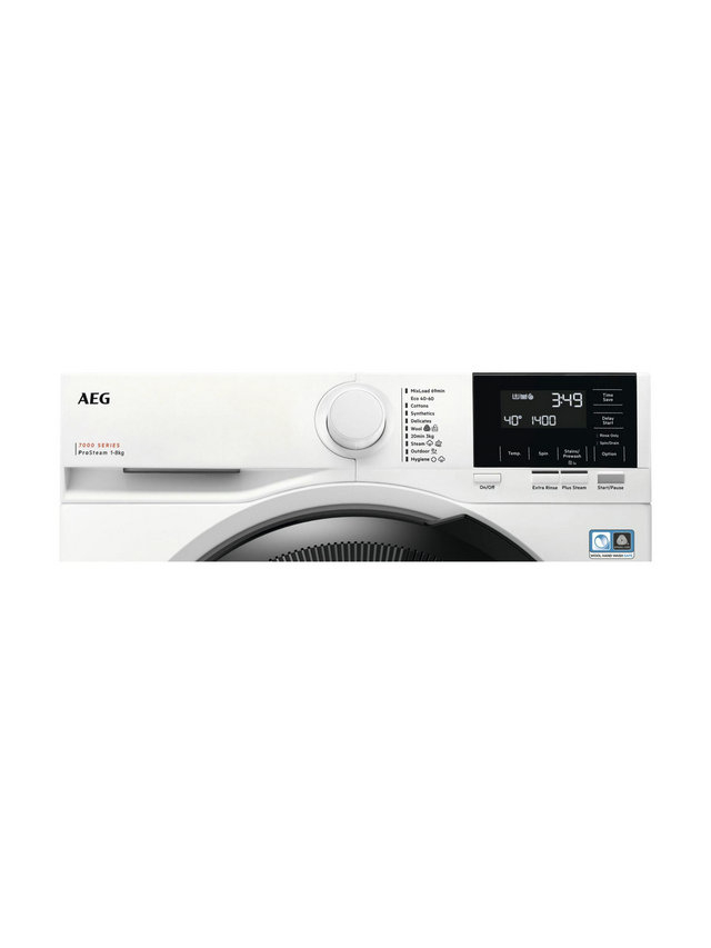 AEG 7000 ProSteam LFR71864B 8 kg 1600 RPM Washing Machine - White