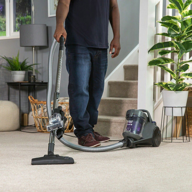 Russell Hobbs ATLAS2 Pet Cylinder Vacuum - Grey & Purple RHCV3601