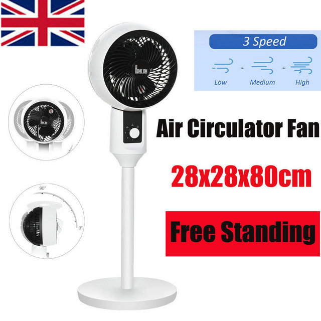 32 Inch Oscillating Air Circulator Fan With 3 Speed Carry Handle Home Office