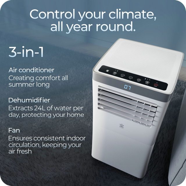 Avalla S-200 Portable 3-in-1 Air Conditioner Unit 2600W 9,000btu