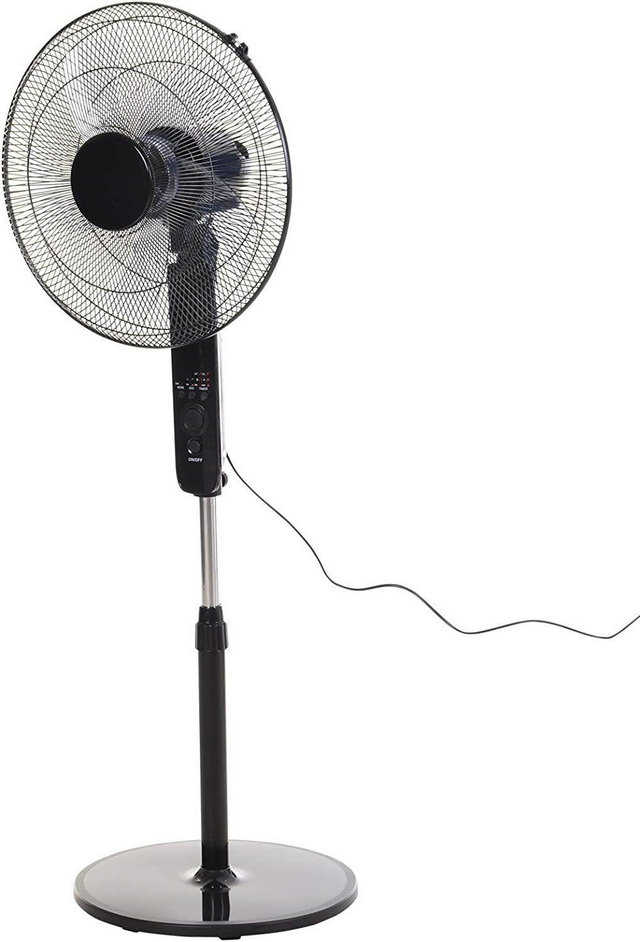 HOMCOM Oscillating Floor Fan w/ Remote Control-Standing Cooling Machine Indoor