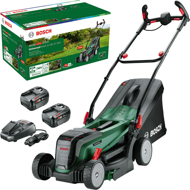 Bosch Cordless Lawnmower UNIVERSALROTAK 2X18V-37-550