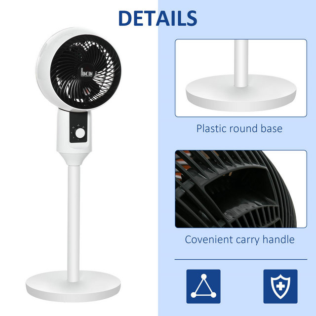 32 Inch Oscillating Air Circulator Fan With 3 Speed Carry Handle Home Office