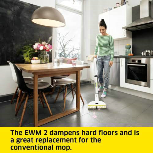 Karcher EWM 2 Cordless Electric Wipe Mop (White)