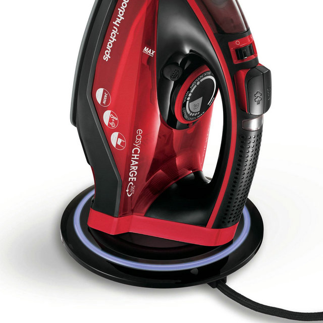 Morphy Richards Easycharge 303250 Cordless Steam Iron - Red &