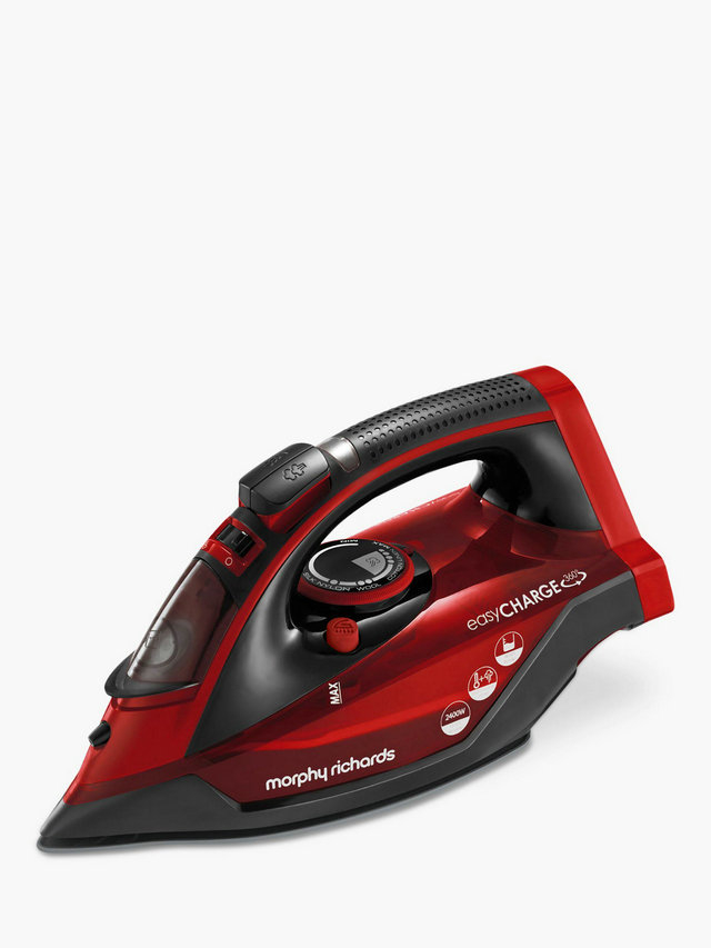 Morphy Richards Easycharge 303250 Cordless Steam Iron - Red &