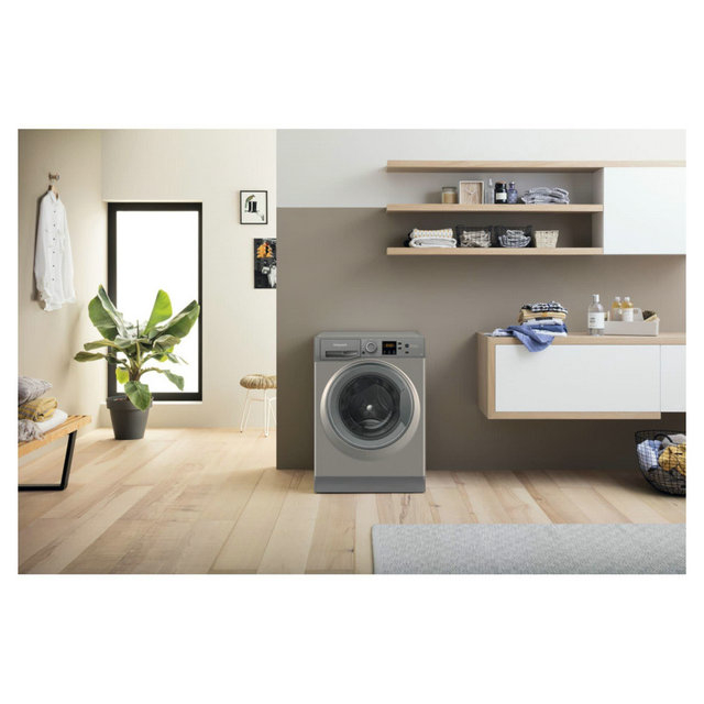 Hotpoint NSWR 743U GK UK N 7 kg 1400 Spin Washing Machine - Graphite