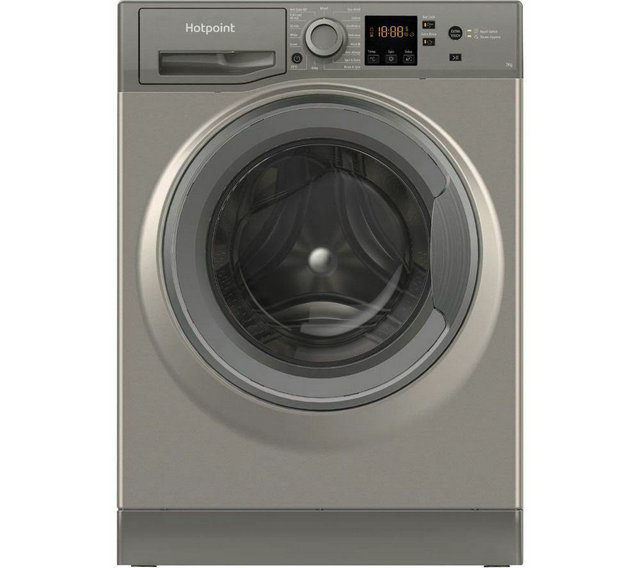 Hotpoint NSWR 743U GK UK N 7 kg 1400 Spin Washing Machine - Graphite