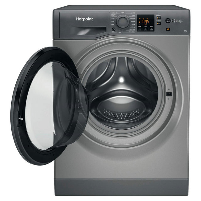 Hotpoint NSWR 743U GK UK N 7 kg 1400 Spin Washing Machine - Graphite