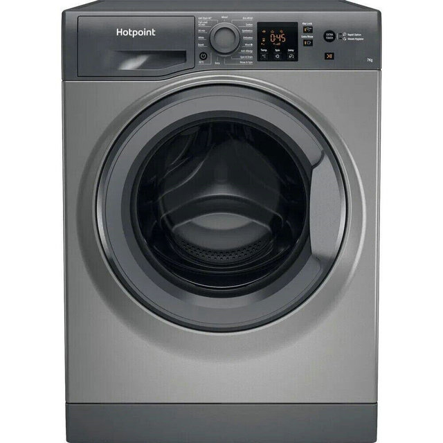 Hotpoint NSWR 743U GK UK N 7 kg 1400 Spin Washing Machine - Graphite