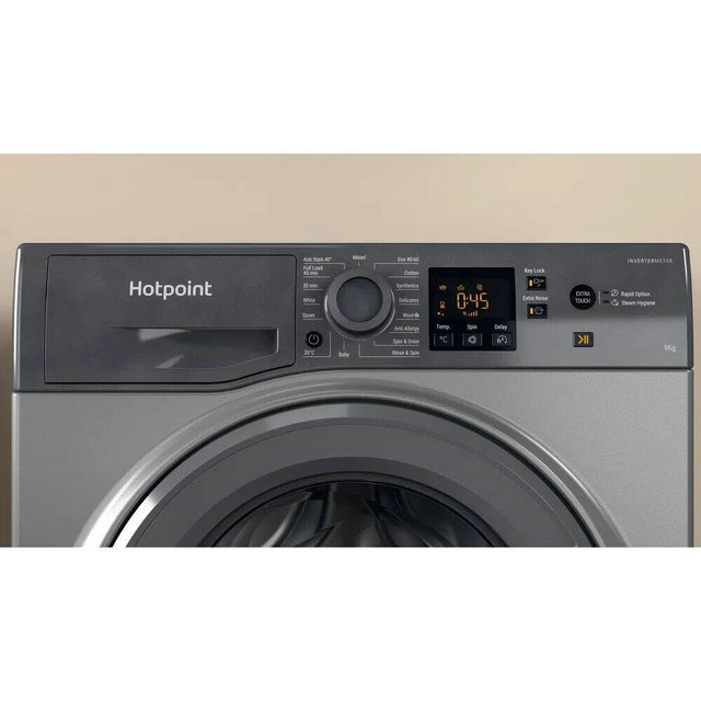 Hotpoint NSWR 945C GK UK N 9 kg 1400 Spin Washing Machine - Graphite