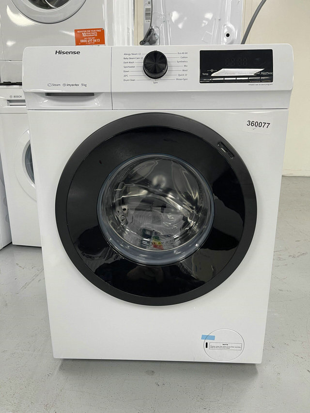 Hisense WFQP9014EVM 9kg Washing Machine - White