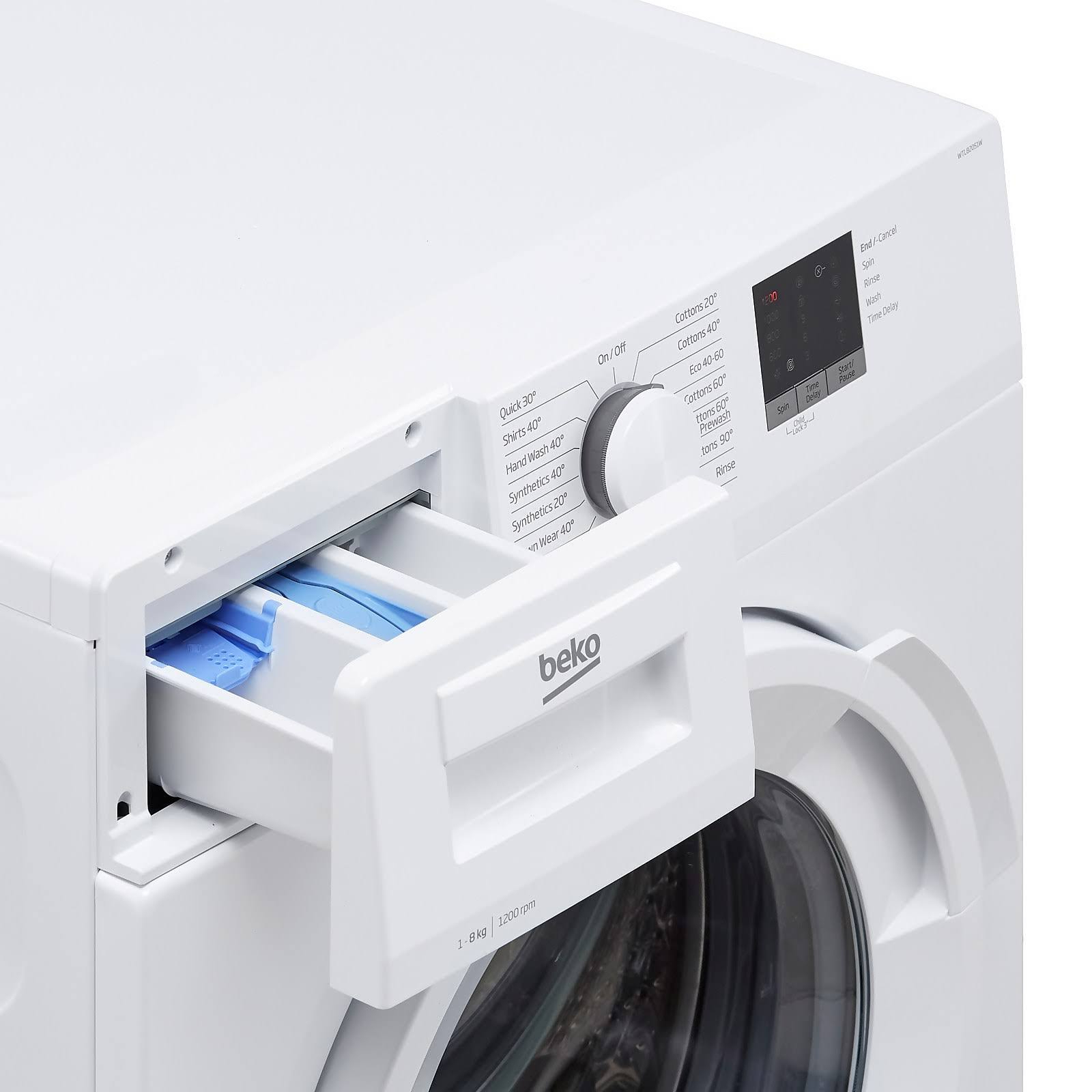 Beko WTL82051B 8kg 1200 Spin Washing Machine