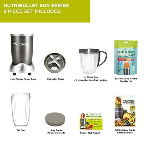 Nutribullet 600 Series High Speed Blender 600W Graphite