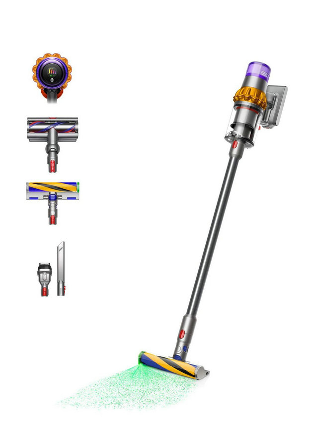 Dyson V15 Detect Absolute Cordless Vacuum Cleaner - Yellow & Nickel