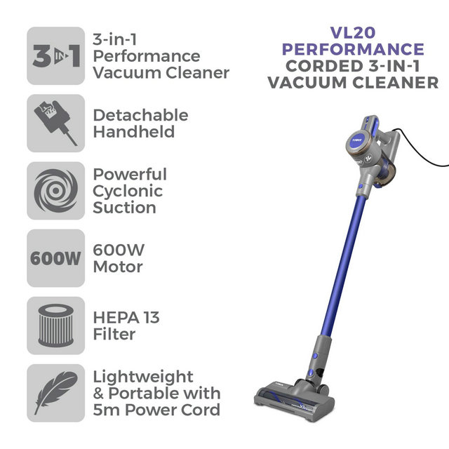 Tower T513006 VL20 3-in-1 Performance Corded Vacuum Cleaner