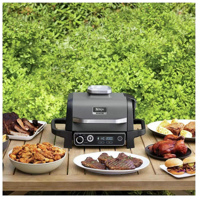 Ninja Woodfire Electric BBQ Grill Smoker OG701UK