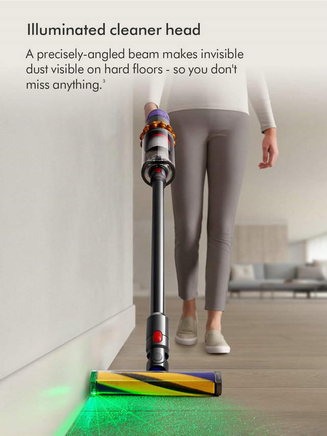 Dyson V15 Detect Absolute Cordless Vacuum Cleaner - Yellow & Nickel