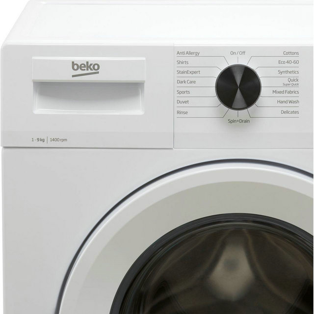 Beko WTL94121W 9kg Washing Machine B Rated White 1400 RPM