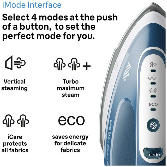 Braun IS2565BL Steam Generator Station Iron CareStyle Compact Pro 2400W Blue