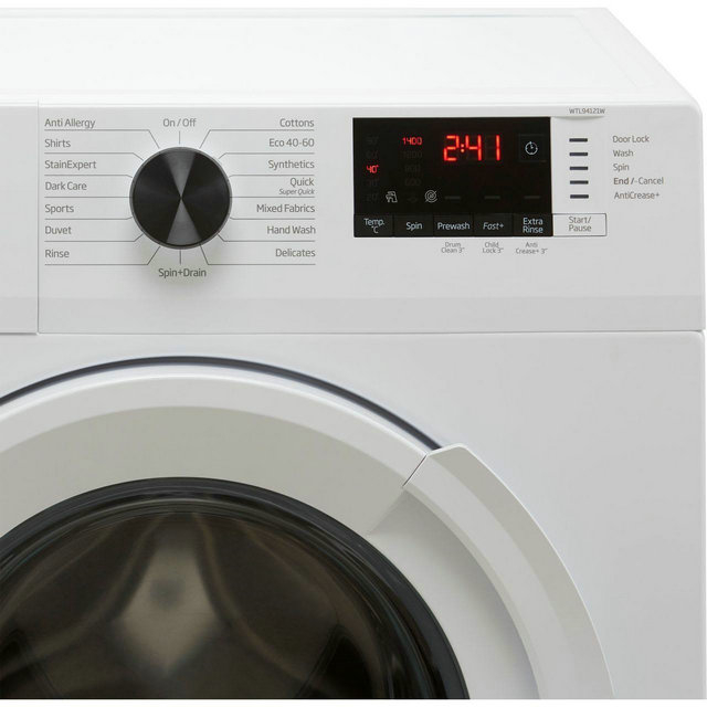 Beko WTL94121W 9kg Washing Machine B Rated White 1400 RPM