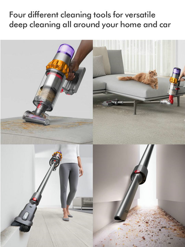 Dyson V15 Detect Absolute Cordless Vacuum Cleaner - Yellow & Nickel